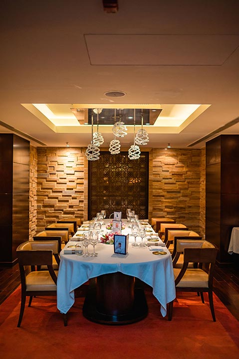 Private Dining Space at Riwaz - The Ritz-Carlton, Bangalore