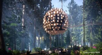Danish Architecture Studio BIG Unveils its Design For Extraordinary TreeHotel Made of 350 Bird Houses in Sweden