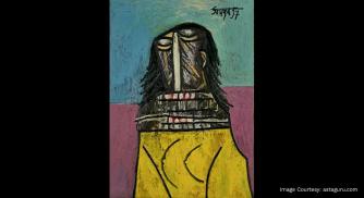 Girl in a Yellow Sweater by Goan Artist FN Souza Sells For A Record Setting INR 14.4 Crore in Unique Auction at Panjim