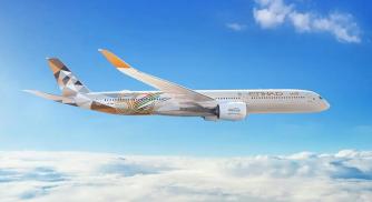 In a Moment of History, Etihad Airways' 'Sustainable 50' A350 Lands at New York JFK Airport
