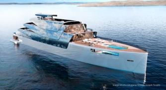 The Pegasus 88M, The World's First 3D-Printed Superyacht, is Futuristic, Zero-emission, and Invisible