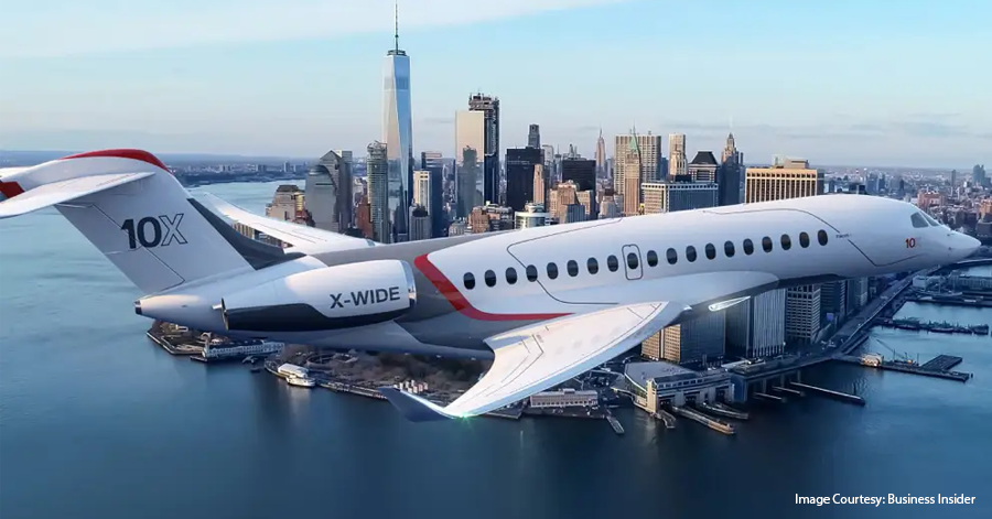 Packed With More Comfort & Range The Dassault Falcon 10X  is Indeed A New Age Luxury Business Jet