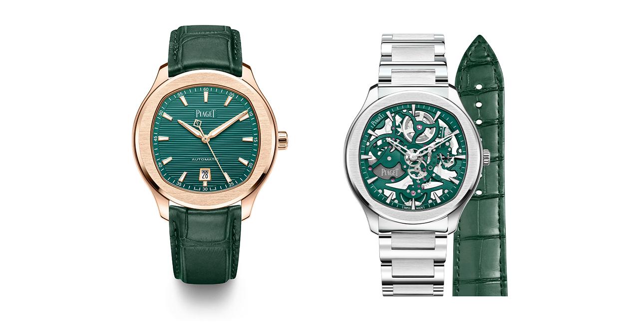 The Piaget Polo Date and Piaget Polo Skeleton Are Now Available in a Daring New Green