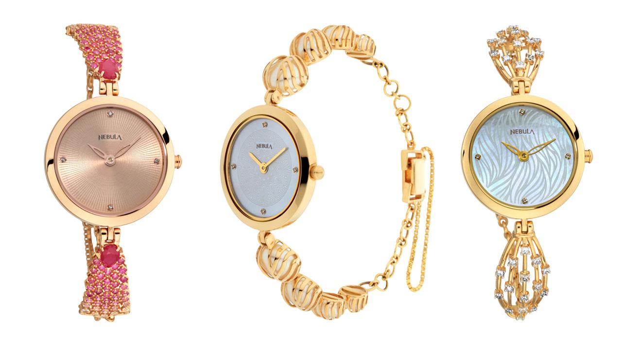 Nebula by Titan's Ashvi Introduces 18K Solid Gold Watches With The Grace of Pearl