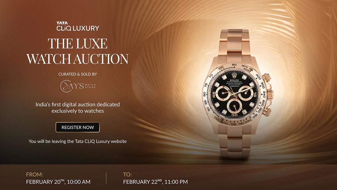 The Luxe Watch Auction 2026, Tata CLiQ Luxury - India's Defining Digital Moment for High Horology